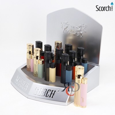 SCORCH TORCH 90DEG W/ CIGAR PUNCH 12CT/ DISPLAY